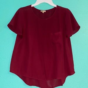 Red/maroon blouse